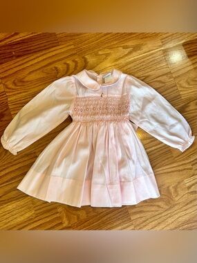 Vintage Cherubs New York Hand-Smocked Pink Dress (c. 1988–1992) – Size 4T